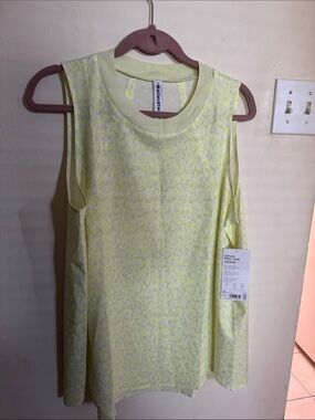 Zella Neon Yellow Heathered Tank